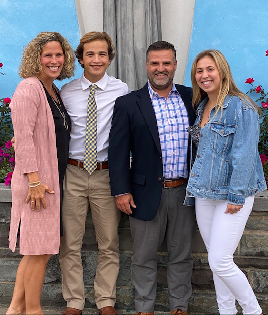 The Baker family posing for a pic during my Drews Confirmation in the Fall, 2020